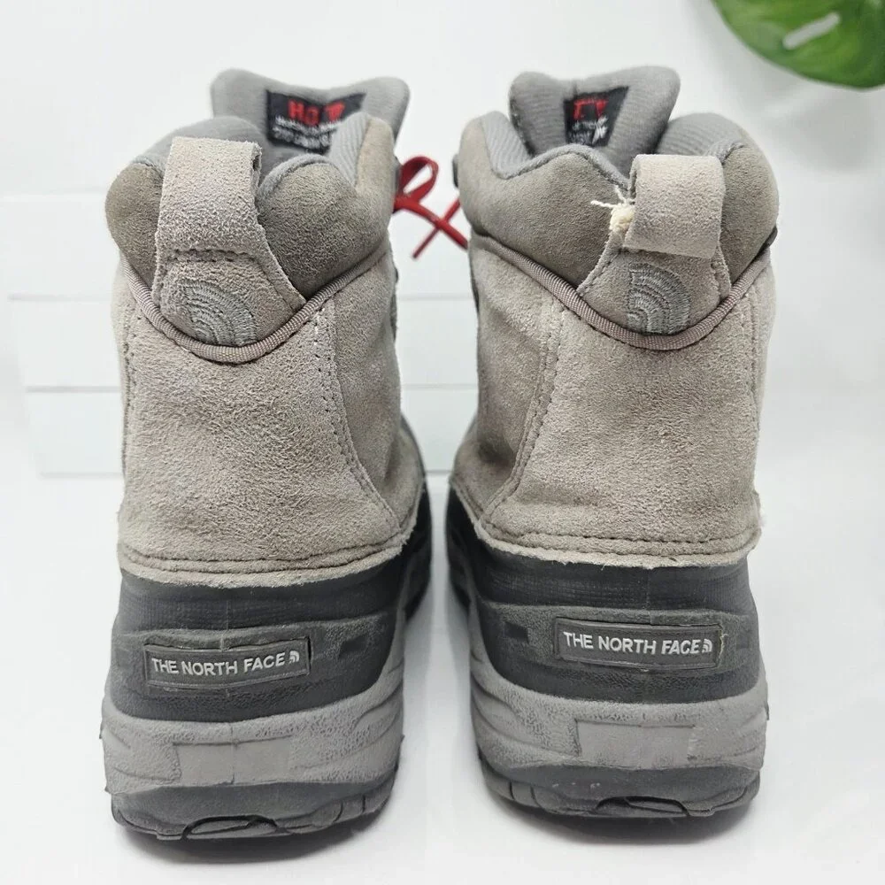 The North Face Kids 3 Youth Grey Chilkat Lace II Boots Winter Snow Waterproof